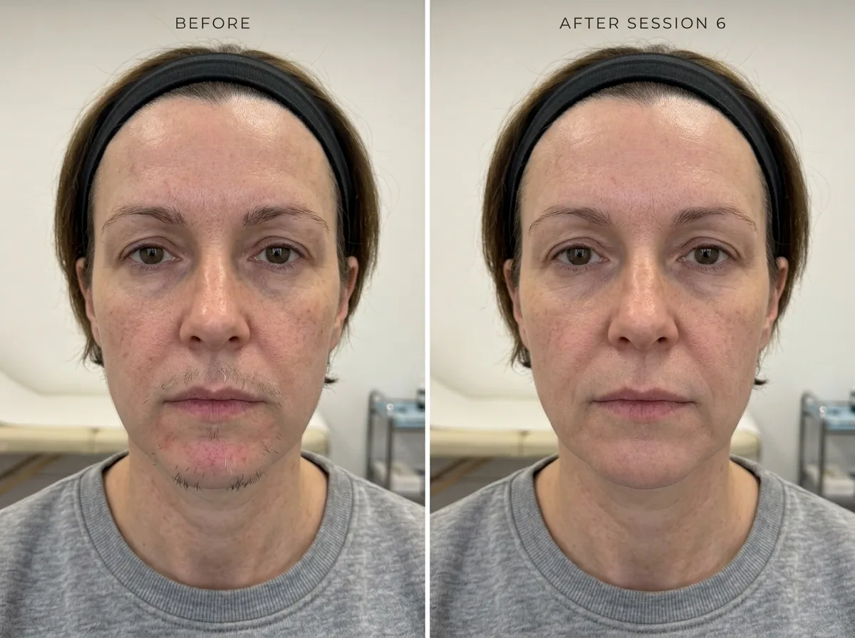 Laser Hair Removal Moseley 1 Perimenopausal Client